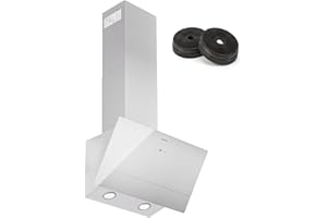 Klarstein Cappa Aspirante a Incasso 60cm, Cappa Cucina con Filtro, Cappa Cucina in Alluminio Lavabile in Lavastoviglie, Cappa Incasso con Flusso d'Aria 305m³/h, LED, Cappa Filtrante con Touch Control