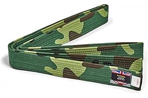 Playwell Martial Arts - Cinturones de camuflaje de color verde