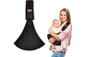 WINUOYANG Toddler Carrier, Portable Toddler Sling Adjustable Baby Sling Carriers from Newborn Baby Wrap Carrier for Newborn, Infant, Toddler, 0-36 Months (Black)