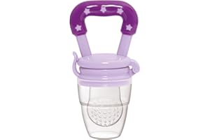 PLIC CARE - Grignoteuse Tétine en Silicone Violet Lavande– 4 à 12 mois – Sans BPA – 3 Tailles de Tétines et 2 Recharges – Pour Soulager les Gencives et Diversification Alimentaire