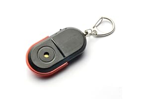 Ghjkldha Localisateur de clés sans fil, porte-clés activé, localisateur d'alarme anti-perte, traqueur d'objets sans fil multifonction pour clés, portefeuille, téléphone, lunettes, bagages et animaux