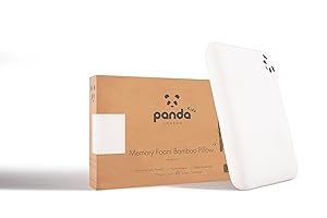 Panda Kids Memory Foam Bamboo Pillow - 4+ years - Orthopaedic Support, Hypoallergenic, 10-Year Guarantee