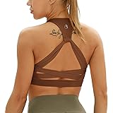 icyzone Damen Yoga Sport-BH mit Gepolstert Fitness Bustier Workout Running Bra