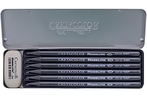 ‎CRETACOLOR CRETA COLOR Pocket Set | Urban Sketching | Monolith Graphit Zeichenset | 7-teilig, 204 26, MonolithGraphit, Grau