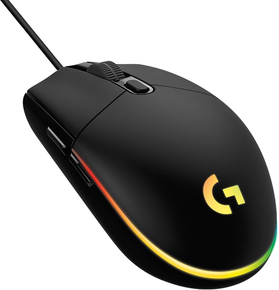 Logitech G G102 Kablolu Oyuncu Mouse, LIGHTSYNC RGB Aydınlatma, 8.000 DPI, 6 Programlanabilir Tuş, Siyah