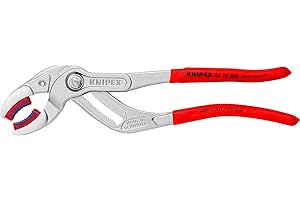 Knipex Pinza per Sifone e Connettore Cromata, Rivestiti in Resina Sintetica Antiscivolo 250 Mm 81 13 250