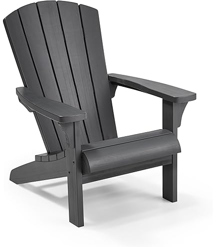 NEG Design Adirondack Fußbank MARCY - Wetterfeste Gartenbank In Holzoptik Weiß