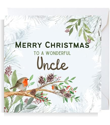 Second Ave Biglietto Auguri Natalizio Con Pupazzo Di Neve E Agrifoglio - 210x148 Mm - Carta Di Lino 350g