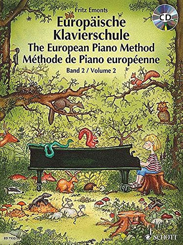 Europäische Klavierschule: Band 2. Klavier. Ausgabe mit CD.