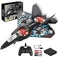 AVCXEC RC Airplane, 2.4GHz Remote Controlled Airplane, L0712 4 Channel Remote Control Airplane, Remote Controlled Fighter Airplane, Aeroplane Toy with Coloured Lights, for Beginners, Children, Adults