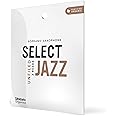 D'Addario Woodwinds Organic Select Jazz Unfiled Soprano Saxophone Reeds - Sax Reeds - Individually Sealed - 2 Medium, 3 Pack