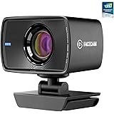 elgato Facecam - True 1080p Optical Zoom 60 Full HD Webcam, Fixed-Focus Glass Lens, Indoor Lighting, onboard Memory, Detachab