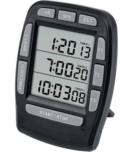 DOOMAY Timer Digitale Da Cucina Con Display LED 3,6 Pollici - Magnetico, Conto Alla Rovescia 99 Minuti, 4 Allarmi, 4 Livelli Volume E Luminosità, Per Insegnanti, Bambini, Cottura