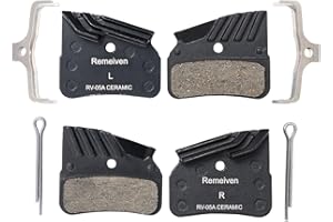 REMEIVEN Lot de 2 plaquettes de frein de vélo avec ailettes de refroidissement pour Shimano XTR M9120/Deore XT M8120/SLX M7120
