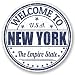 Produktbild 2 x New York USA vinyl Aufkleber Aufkleber Laptop Reise Gepäck Auto Ipad Schild Fun # 5221 - 10cm/100mm Wide