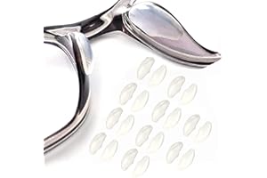 OPUGIT Brillen-Nasenpads, selbstklebende weiche Silikon-Luftkammer, Komfortable Airbag-Nasenpads für Brillen, Sonnenbrillen, 2 mm, 10 Paar, transparent