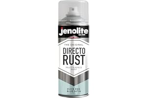 JENOLITE Directorust farba w sprayu satynowa | KACZE JAJKO NIEBIESKIE | 400 ml | Bezpośrednio na Rdzę | Farba wielopowierzchniowa do metalu, drewna, tworzyw sztucznych, ceramiki | BS16C33