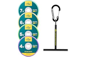 SF Tippet de Nailon Transparente con Soporte, para Pesca con Mosca, Ideal para truchas (0X, 1X, 2X, 3X, 4X, 5X, 6X y 7X)