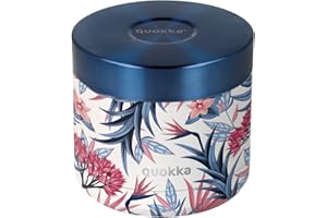Quokka RECIPIENTE COMIDA TERMICO ACERO INOXIDABLEWHIM BLUE GARDEN 604 ML