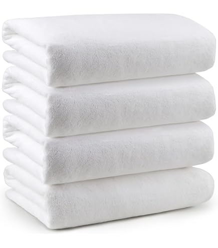 Set 6 Asciugamani Palestra In Microfibra - 40x71 Cm, Bianchi, Leggeri E Assorbenti - Foto 4