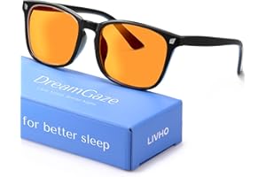 livho DreamGaze Blaulichtfilter-Brille für Männer – 99,9 % Blaulichtschutz – Premium Gaming- & Bildschirmbrille für besseren Schlaf
