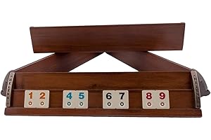 Helena Wood Art, Jeu de Rami en Bois Fait à La Main, 100% Bois, Édition de Luxe, Jeu Société Famille, Rummy, Okey