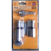 Bijutek Kale Kilit 264 Ortak Anahtarlı Tuzaklı 2'li Set (KTBS + KTBSM) Kilit G&ouml;beği, Tuzaklı Silindir 2'li Set, Barel (68 mm,