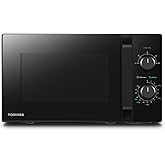 Toshiba MW2-MM20PF(BK) Freistehend Mikrowelle/Solo-Mikrowelle / 20L / 800W / 5 Leistungsstufen mit praktischer Auftaufunktion