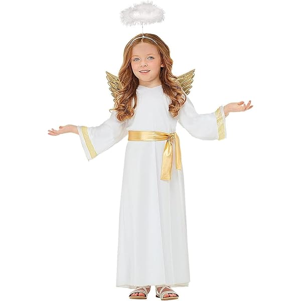 W WIDMANN MILANO Party Fashion - Kinderkostüm Engel, Kleid, Himmel