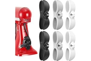 TSJLIKI Kabel Organizer für Geräte 6 Stück Kabelaufwickler Selbstklebend Kabelclips Kabelhalter Kabelwickler Kabelführung Kabelverkürzer Kabelaufwicklung für Küchengeräte