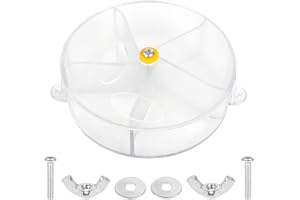 Haisheng Juguete Pájaro Alimentador Pajaros Comedero Pájaros Juguete Loro Comedero Loro Jaula Comedero Pajaros Jaula Comedero Giratorrio Pájaros para Alimentar y Jugar Juguete Creativo (Diámetro 13cm)