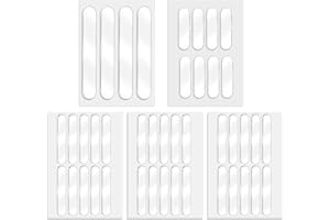 TIESOME 42 sztuki elastycznych zderzaków do mebli, 3 rozmiary, silikonowe odbojniki do mebli, samoprzylepne, przezroczyste, tłumiące odgłosy hałasu, podkładki do drzwi, szuflady, szafki, notebooka, 42