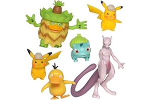 Pokemon Multi Pack | 6 Acción Figuras del Juego en Set Detective Pikachu
