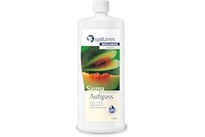 ‎SPITZNER Spitzner Saunaaufguss Honigmelone fruchtig-intensiv 1000 ml – Wellness Sauna Aufguss mit frischem Melonen Saunaduft, anregend und ausgleichend, naturreines Saunaöl