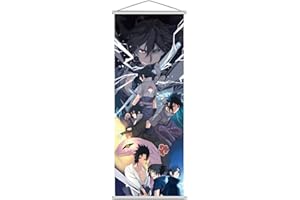 OCDSLYGB Anime Poster Sasuke Poster Shippuden Tableau à Roulettes Image à Rouler Grand Poster D'Anime Figur Scroll PeinturePour DéCoration Murale Cadeau, 75 X 25 cm Poster Manga