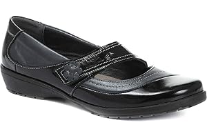 Fly Flot Wide Fit Leather Mary Jane