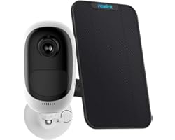 Reolink Solar Security Camera Outdoor, 1080p CCTV Wireless WiFi IP Camera with Rechargeable Battery, 2-Way Audio, Siren Aler