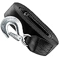 SUNSHINETEK Trailer Winch Strap, Boat Heavy Duty Trailer Winch Replacement Strap 5cm X 6m with Safety Snap Hook