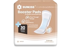 SUNKISS Trustplus Compresas para Incontinencia Adulto 36cm Alta Absorción para Pérdidas Moderadas a Intensas Sin Fragancia Protectores Complementarios Control de Olores 30 Unidades
