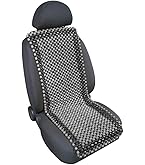 Coprisedile In Palline Di Legno Carpoint - Marrone, 126x39 Cm, Massaggiante E Traspirante - Foto 4