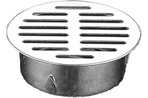 HPLIVE Runde Abflussabdeckungen,Edelstahl Bodenablauf Outdoor Dach Anti-Blocking Bodenablauf,110mm