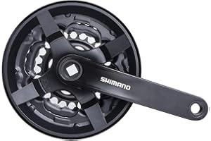 ZUKKA Juego Bielas de Bicicleta Tourney FC-TY301 Cuadrado 42-34-24 Dientes para Engranajes 3x6/7/8 170mm para Engranajes Bicicleta Montaña Engranajes Cuadrados