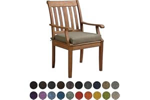 ‎KIMGULL Kimgull Bankauflage Sitzkissen, Bequeme Waschbare Rutschfestes Sitzkissen für Gartenbank Schaukel, Terrasse, Esstisch, Bank, Drinnen, Viele Farben und Größen,(40X40X5CM Khaki)