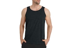 EKLENTSON Men's Tank Tops Quick Dry Gym Fitness Workout Vest T-Shirts Sleeveless Breathable Sports Undershirt Vest Top