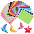 300 Feuilles Papier Origami - 3 Tailles (20x20,15x15,10x10 Cm) - 20 Couleurs - 70 G/m² - Idéal Bricolage, Pliage, Activités Enfants
