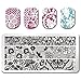 BORN PRETTY 5 PCs Nail Art Stamp Template Image Manicure Plates BP-L026-030
