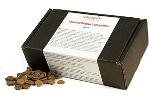CHOCO SECRETS | Chips di Cioccolato al Latte, 600g | Ideale da Scogliere per Fontana di Cioccolato o Fonduta | Gocce di Cioccolato Belga di Qualità per Glasse e Ganache