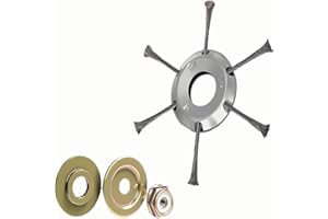 LADAMI Profi Unkrautbürste für Freischneider elektrisch Wildkrautbürste | Unkrautbürste für Rasentrimmer - Stahldraht Freischneider mit 25,4mm Bohrung - Drahtbürste