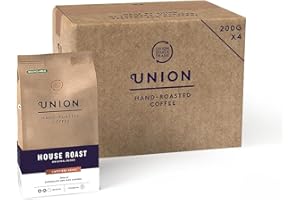 UNION HAND-ROASTED Union Coffee | Medium Roast | Ground Coffee Beans | House Roast | 4 x 200g