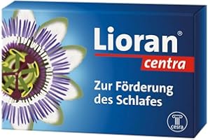 Lioran centra, das starke pflanzliche Schlafmittel gegen Ein- und Durchschlaf-Störungen. 20 Dragees